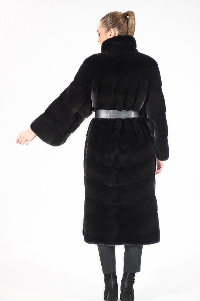 IT-141/S - Blackglama παλτό βιζόν με μεγάλο γιακά