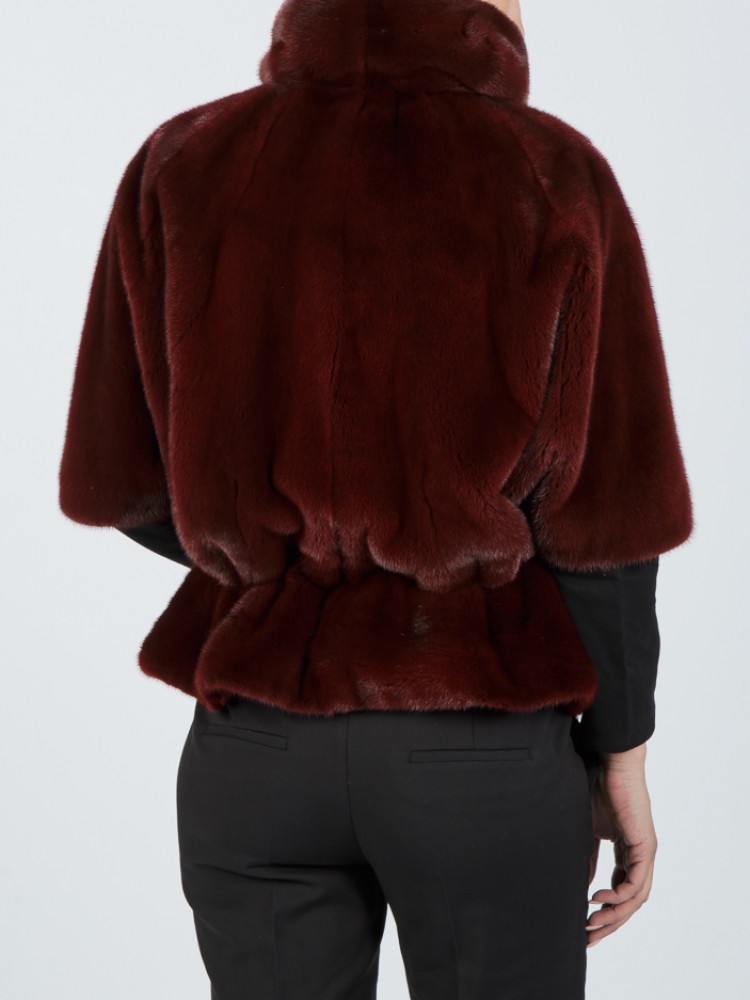 A-105/S - Matone mink fur jacket with short collar